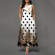 Floral Printing Hollow Out Elegant Dresses - Fioness